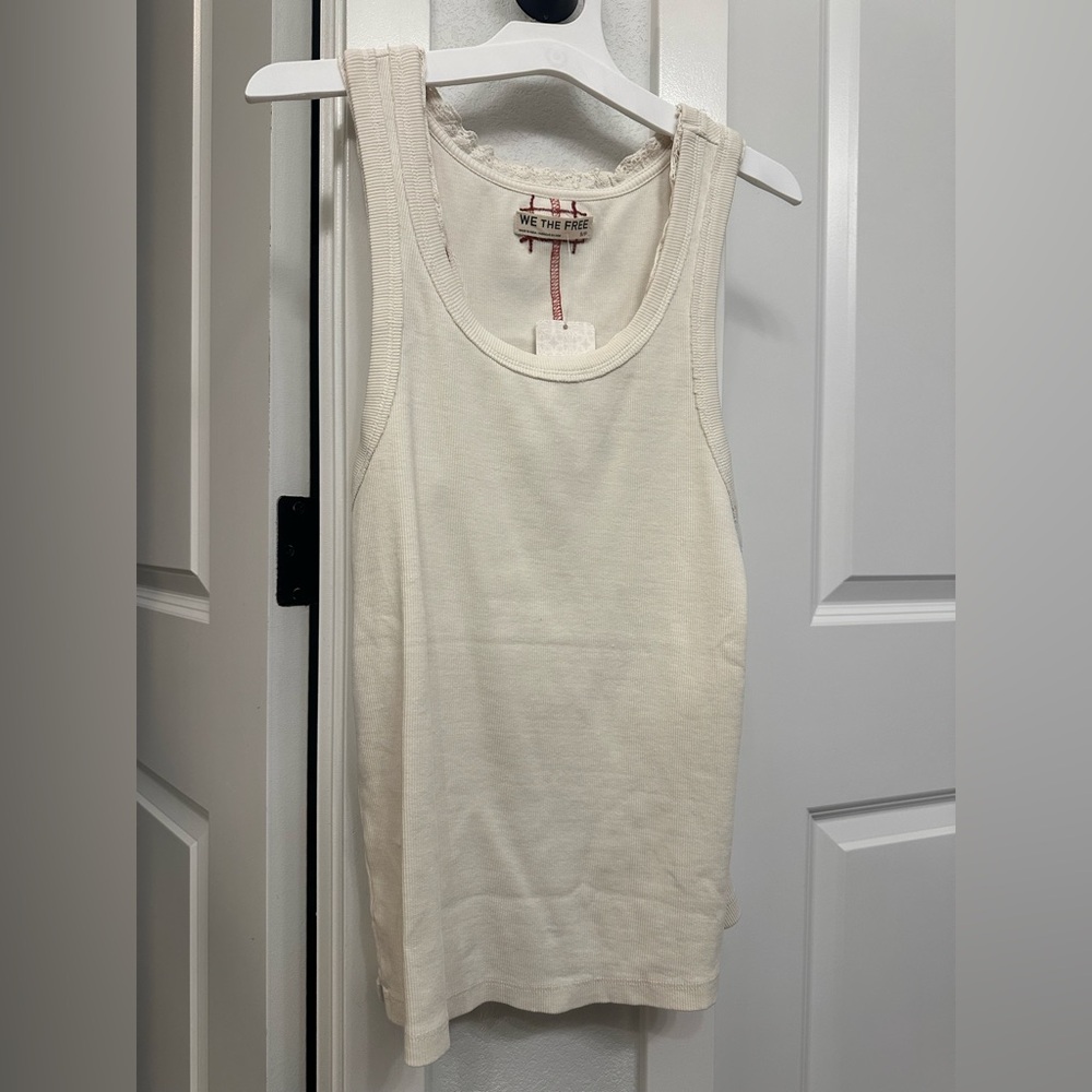 We The Free Off-White Tank Top